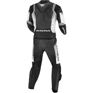Combinezon de piele 2 piese MACNA VARSHALL Negru/Alb 48, 4