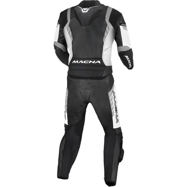 Combinezon de piele 2 piese MACNA VARSHALL Negru/Alb 52, 6