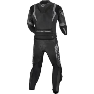 Combinezon de piele 2 piese MACNA VARSHALL 52 Negru/Rosu, 12