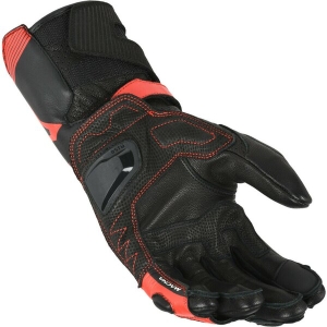 Manusi de piele sport perforate MACNA THANDOR XL Negru/Rosu, 6