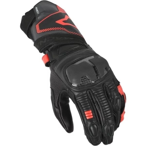 Manusi de piele sport perforate MACNA THANDOR 3XL Negru/Alb/Rosu, 5