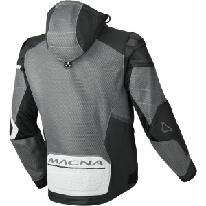 Geaca de vara piele/textil MACNA RISANT 56 Gri/Portocaliu, 9