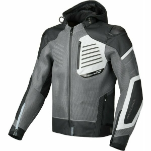 Geaca de vara piele/textil MACNA RISANT Negru 58, 2