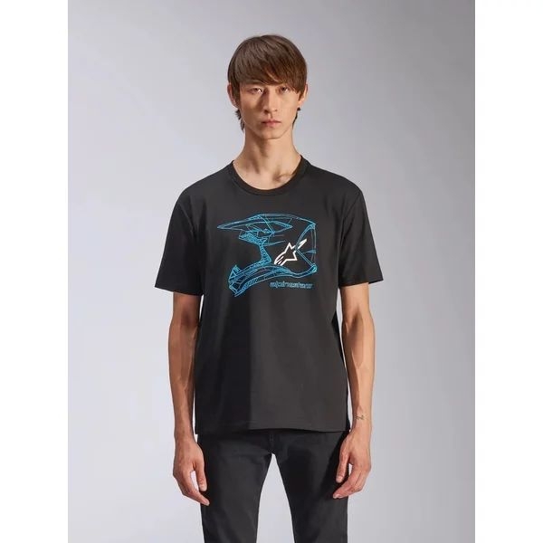 Tricou ALPINESTARS MX HELMET CSF Negru S, 6