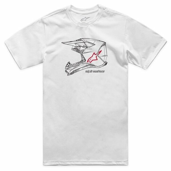 Tricou ALPINESTARS MX HELMET CSF S Negru/Albastru, 2