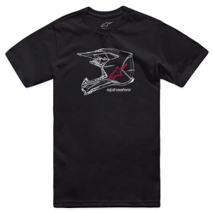 Tricou ALPINESTARS MX HELMET CSF M Rosu, 6
