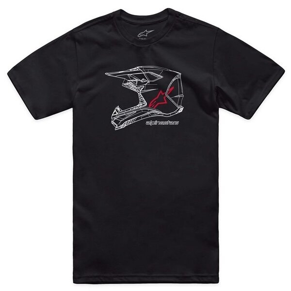 Tricou ALPINESTARS MX HELMET CSF Rosu L, 3