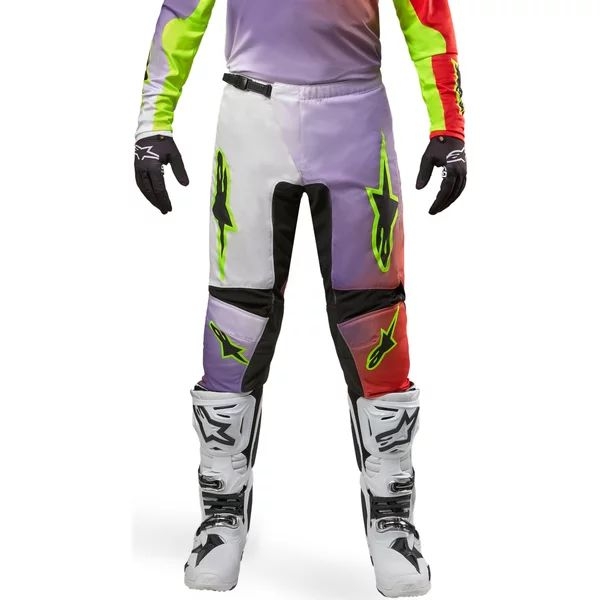 Pantaloni cross-enduro ALPINESTARS FLUID LUCENT 2024 Negru/Alb 30, 4