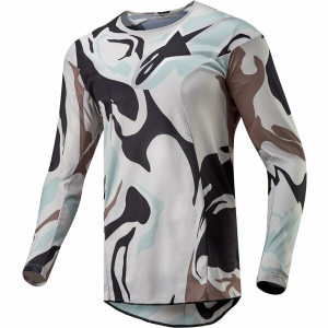 Tricou cross-enduro ALPINESTARS RACER TACTICAL S Gri inchis/Negru/Galben fluo