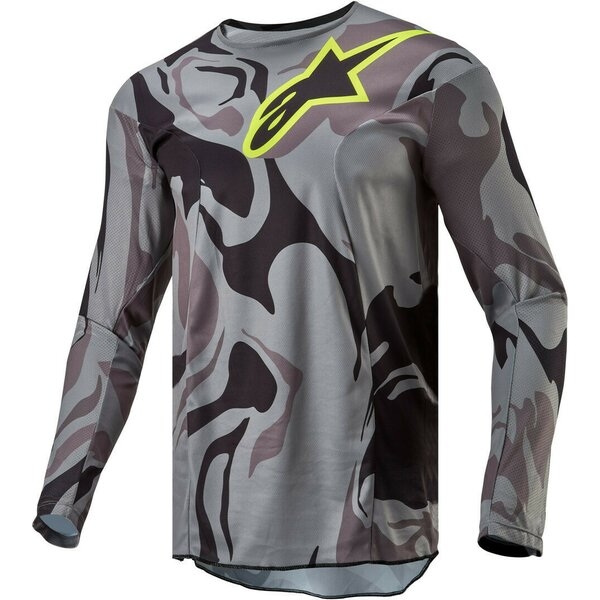 Tricou cross-enduro ALPINESTARS RACER TACTICAL L Gri inchis/Negru/Galben fluo, 3