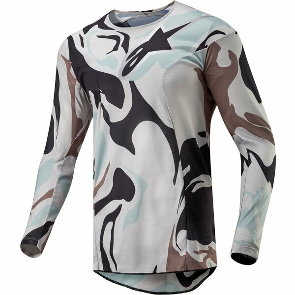 Tricou cross-enduro ALPINESTARS RACER TACTICAL L Gri deschis/Negru/Maro, 2