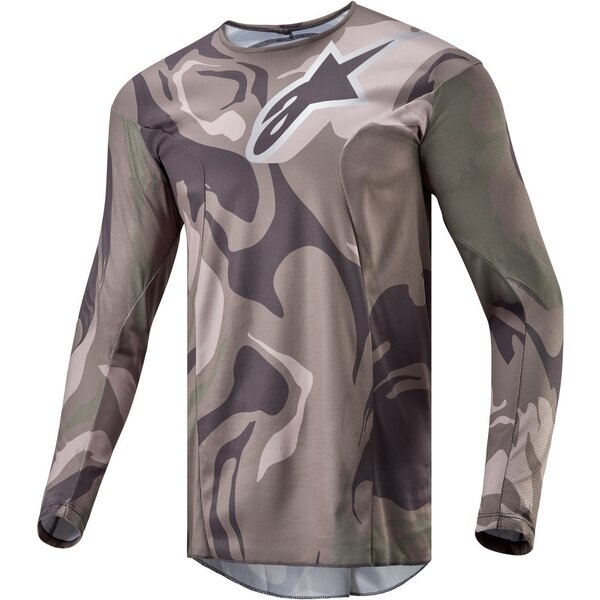 Tricou cross-enduro ALPINESTARS RACER TACTICAL XL Gri deschis/Negru/Maro, 5
