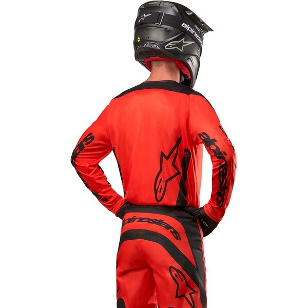 Tricou cross-enduro ALPINESTARS FLUID LURV 2024 S Negru/Galben fluo, 5