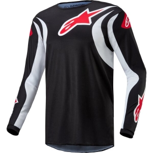 Tricou cross-enduro Alpinestars FLUID LUCENT 2024 S Albastru/Portocaliu, 8