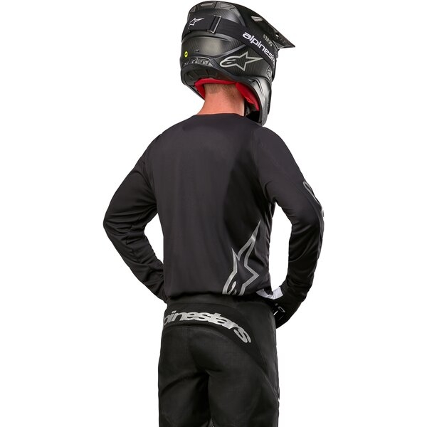 Tricou cross-enduro ALPINESTARS FLUID GRAPHITE 2024 Negru/Argintiu L, 6