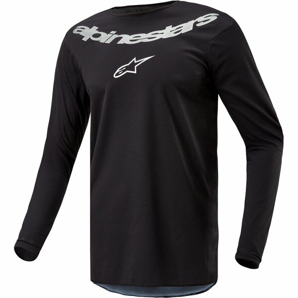 Tricou cross-enduro ALPINESTARS FLUID GRAPHITE 2024 Negru/Argintiu L, 2