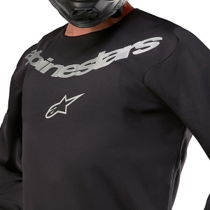 Tricou cross-enduro ALPINESTARS FLUID GRAPHITE 2024 Negru/Argintiu XL, 4