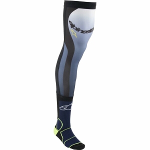 Sosete motocross ALPINESTARS KNEE BRACE SOCKS Albastru/Galben Fluo L/XXL, 2