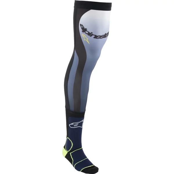 Sosete motocross ALPINESTARS KNEE BRACE SOCKS Negru/Alb S/M, 6