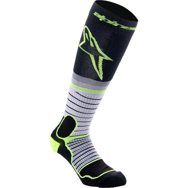 Sosete ALPINESTARS PRO MX PRO V2 SOCKS S Negru/Gri/Mov, 7