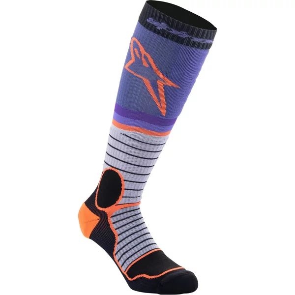Sosete ALPINESTARS PRO MX PRO V2 SOCKS S Negru/Rosu/Albastru, 9