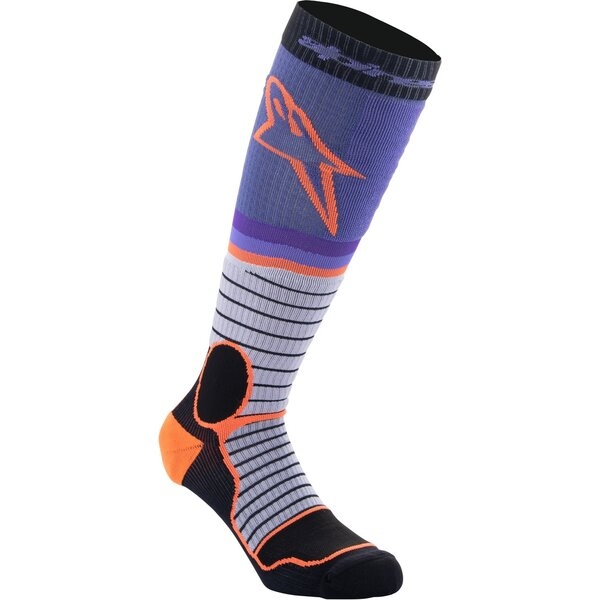 Sosete ALPINESTARS PRO MX PRO V2 SOCKS M Negru/Gri/Galben fluo, 3