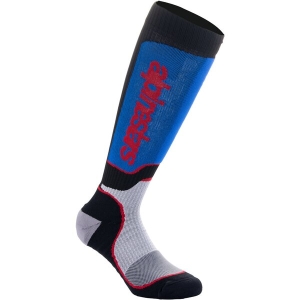 Sosete ALPINESTARS MX PLUS SOCKS M Negru/Rosu/Albastru, 6