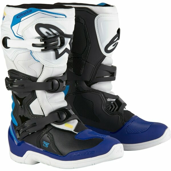 Cizme cross-enduro copii ALPINESTARS TECH 3S YOUTH 34 Alb/Negru/Rosu, 2