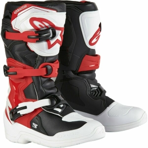 Cizme cross-enduro copii ALPINESTARS TECH 3S YOUTH 38 Alb/Negru/Rosu, 8