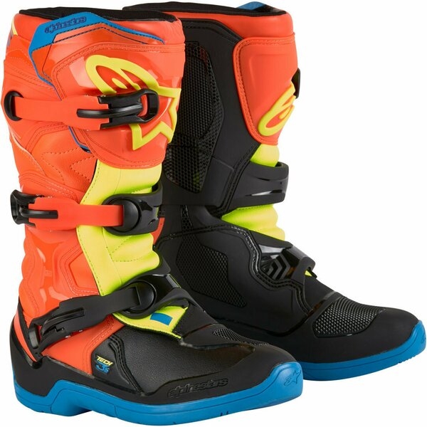 Cizme cross-enduro copii ALPINESTARS TECH 3S YOUTH Alb/Negru 39, 10