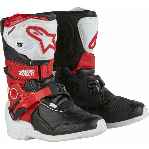 Cizme cross-enduro copii ALPINESTARS TECH 3S KIDS 32 Negru/Galben/Portocaliu, 18