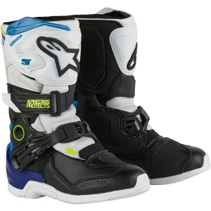 Cizme cross-enduro copii ALPINESTARS TECH 3S KIDS Alb/Negru 30.5, 18