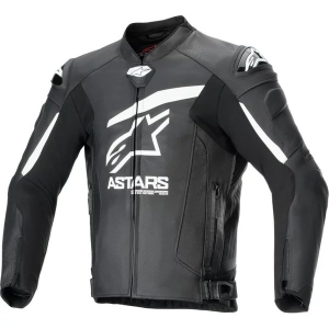 Geaca de piele ALPINESTARS GP PLUS R V4 AIRFLOW 48 Negru/Rosu fluo/Alb, 4
