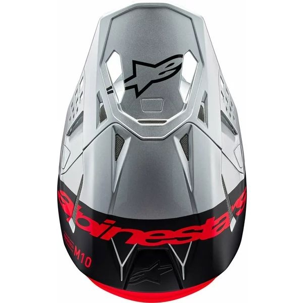 Casca cross-enduro ALPINESTARS SUPERTECH S-M10 FLOOD 2024 ECE 22.06 L Rosu fluo, 6
