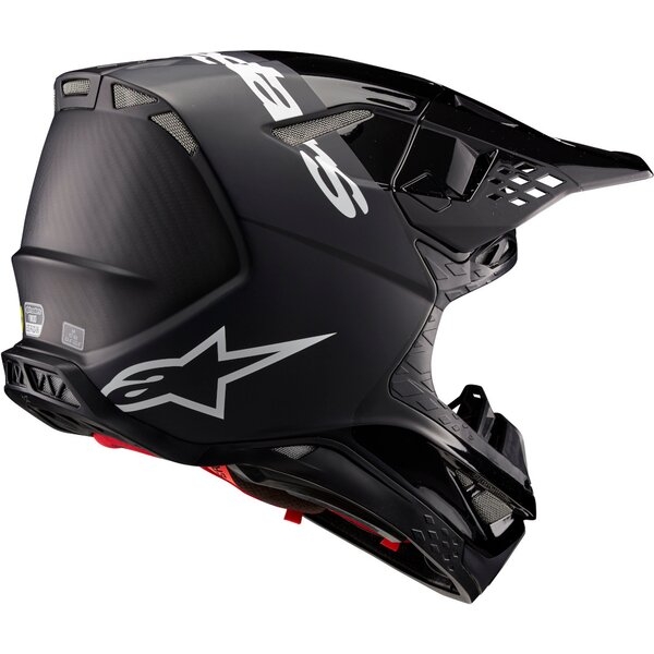 Casca cross-enduro ALPINESTARS SUPERTECH S-M10 FLOOD 2024 ECE 22.06 M Argintiu/Negru/Rosu, 6