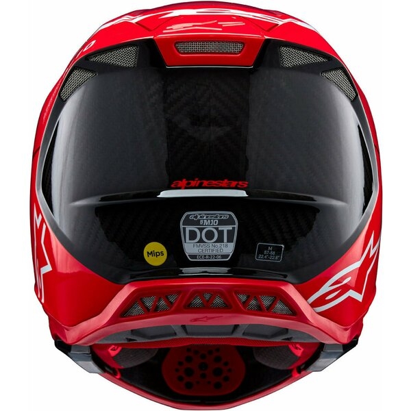 Casca cross-enduro ALPINESTARS SUPERTECH S-M10 FLOOD 2024 ECE 22.06 M Argintiu/Negru/Rosu, 16