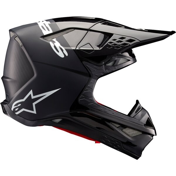 Casca cross-enduro ALPINESTARS SUPERTECH S-M10 FLOOD 2024 ECE 22.06 M Argintiu/Negru/Rosu, 19