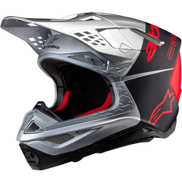 Casca cross-enduro ALPINESTARS SUPERTECH S-M10 FLOOD 2024 ECE 22.06 L Negru/Gri inchis, 6