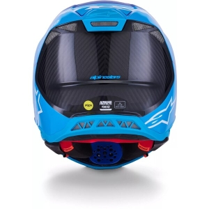 Casca cross-enduro ALPINESTARS SUPERTECH S-M10 FLOOD 2024 ECE 22.06 L Argintiu/Negru/Rosu, 13