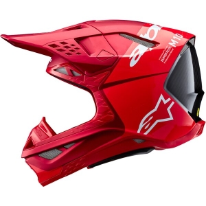 Casca cross-enduro ALPINESTARS SUPERTECH S-M10 FLOOD 2024 ECE 22.06 M Rosu fluo, 4