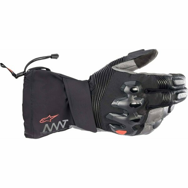 Manusi de piele impermeabile ALPINESTARS AMT-10 DRYSTAR XF WINTER S Negru/Gri inchis