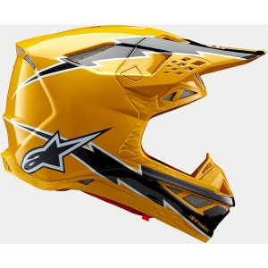 Casca cross-enduro ALPINESTARS SUPERTECH S-M10 AMPRESS 2024 ECE 22.06 L Negru mat/Alb, 6