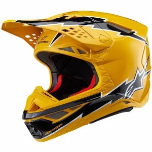 Casca cross-enduro ALPINESTARS SUPERTECH S-M10 AMPRESS 2024 ECE 22.06 L Negru mat/Alb, 2