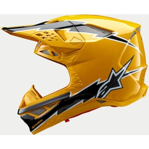 Casca cross-enduro ALPINESTARS SUPERTECH S-M10 AMPRESS 2024 ECE 22.06 XL Negru/Galben, 4