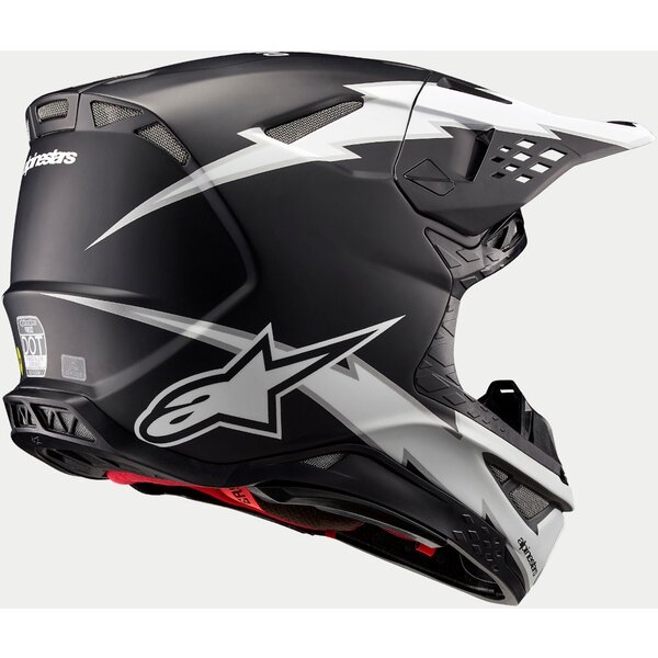 Casca cross-enduro ALPINESTARS SUPERTECH S-M10 AMPRESS 2024 ECE 22.06 XL Negru mat/Alb, 9