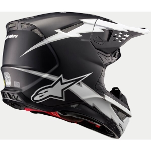 Casca cross-enduro ALPINESTARS SUPERTECH S-M10 AMPRESS 2024 ECE 22.06 XL Negru mat/Alb, 9
