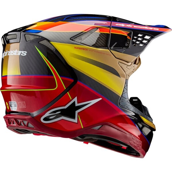 Casca cross-enduro ALPINESTARS SUPERTECH S-M10 ERA 2024 ECE 22.06 M Auriu/Galben/Rosu, 8