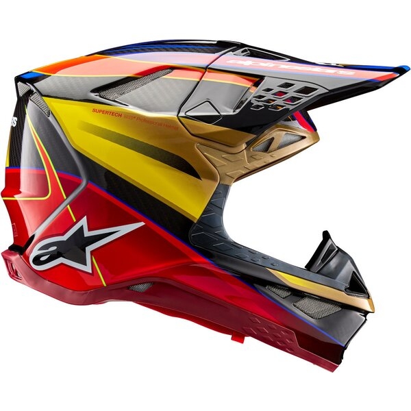 Casca cross-enduro ALPINESTARS SUPERTECH S-M10 ERA 2024 ECE 22.06 L Roz/Violet/Galben fluo, 11