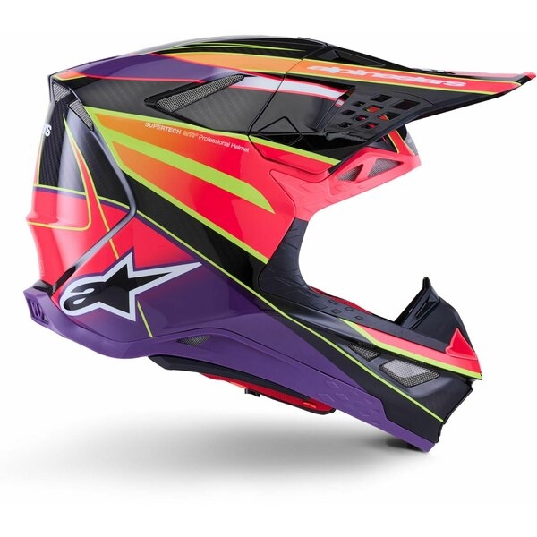 Casca cross-enduro ALPINESTARS SUPERTECH S-M10 ERA 2024 ECE 22.06 L Albastru/Rosu/Galben fluo, 9