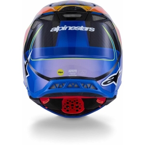 Casca cross-enduro ALPINESTARS SUPERTECH S-M10 ERA 2024 ECE 22.06 XL Albastru/Rosu/Galben fluo, 8